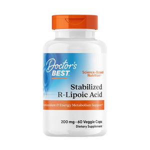 Doctors Best, Stabilized R-Lipoic Acid, 200 mg, 60 Veggie Caps