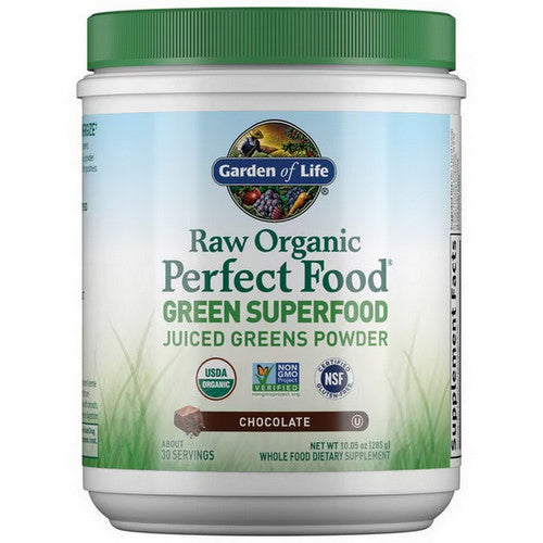 Garden of Life, Perfect Food Organic Green Superfood, Chocolate 285 g