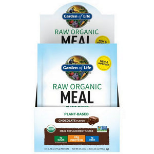 Garden of Life, RAW Organic Meal Chocolate Packets, Chocolate, 10 packets