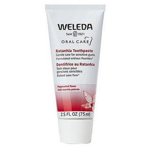 Weleda, Oral Care Ratanhia Toothpaste Peppermint Flavor, 2.5 Oz