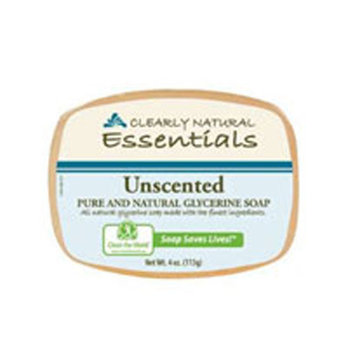 Clearly Natural, Essentials Glycerin Bar Soap Unscented, 3 Bars