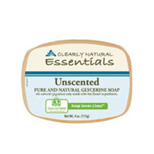 Clearly Natural, Essentials Glycerin Bar Soap Unscented, 3 Bars
