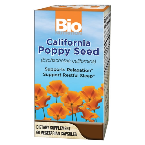 Bio Nutrition Inc, California Poppy Seed, 500 Mg, 60 Veg Caps