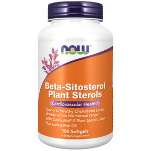 Now Foods, Beta-Sitosterol Plant Sterols, 180 SOFTGELS