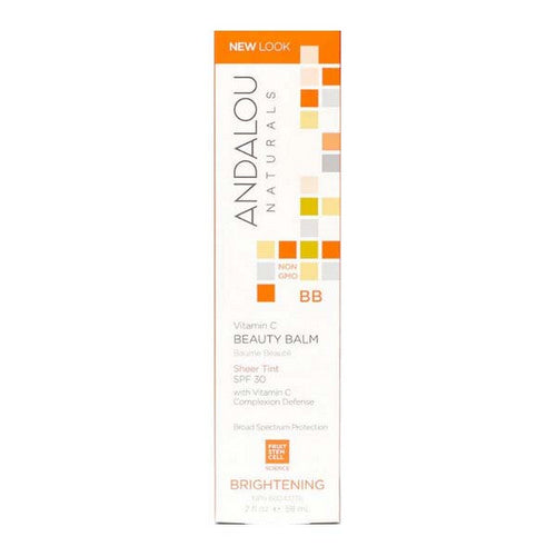 Andalou Naturals, Brightening Vitamin C BB Beauty Balm Sheer Tint SPF 30, 2 Oz