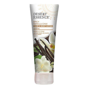 Desert Essence, Spicy Vanilla Chai Hand & Body Lotion, 8 Oz