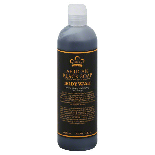 Nubian Heritage, African Black Soap Detoxifying Body Wash, 13 Oz