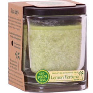 Aloha Bay, Eco Palm Square Jar, Lemon Verbena Melon 8 oz
