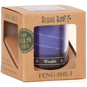 Aloha Bay, Candle Feng Shui Gift Box Water Indigo, 2.5 Oz