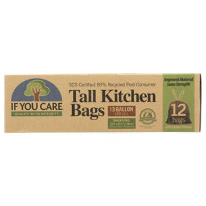 If You Care, Tall Kitchen Bags With Drawstrings, 12 Count