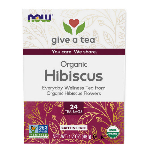 Now Foods, Organically Hip Hibiscus Tea, 24 bags