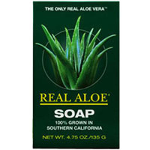 Real Aloe, Organically Grown Aloe Vera Skin Bar Soap, 4.75 Oz