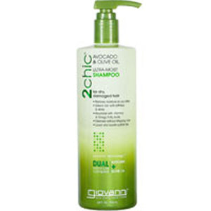 Giovanni Cosmetics, 2Chic Ultra-Moist Shampoo For Dry Damaged Hair Avocado Plus Olive Oil, 24 Oz