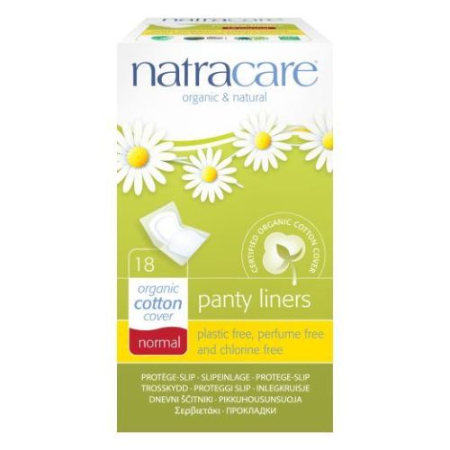 Natracare, Panty Liners Organic Cotton Covers Normal, 18 Count