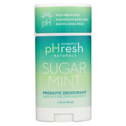 Honestly pHresh, Sugar Mint Natural Deodorant Stick, 2.25 Oz