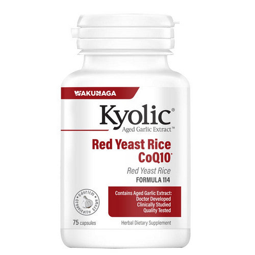 Kyolic, Aged Garlic Extract Red Yeast Rice Plus Coq10 Formula 114, 75 Caps
