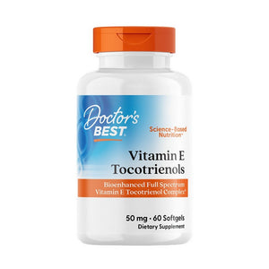 Doctors Best, Vitamin E Tocotrienols, 50 Mg, 60 Softgels