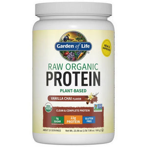 Garden of Life, Raw Organic Protein Powder Vanilla Chai, 680 Grams
