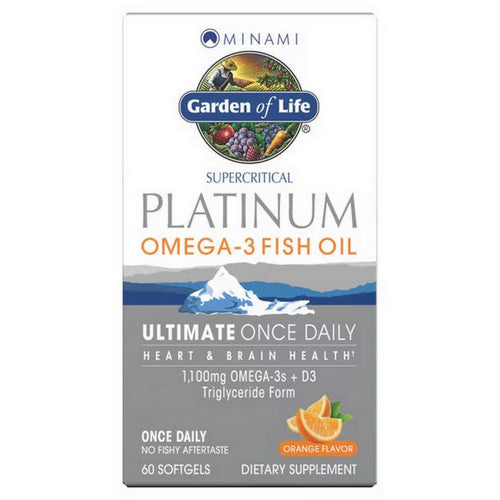 Garden of Life, Minami Platinum, Orange Flavor, 60 Softgels