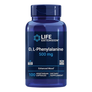 Life Extension, D - L-Phenyalanine, 500 Mg, 100 Veg Caps