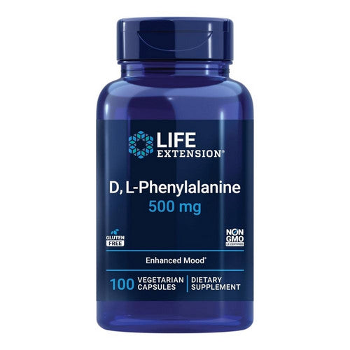 Life Extension, D - L-Phenyalanine, 500 Mg, 100 Veg Caps