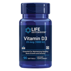 Life Extension, Vitamin D3, 25 Mcg, 90 Softgels