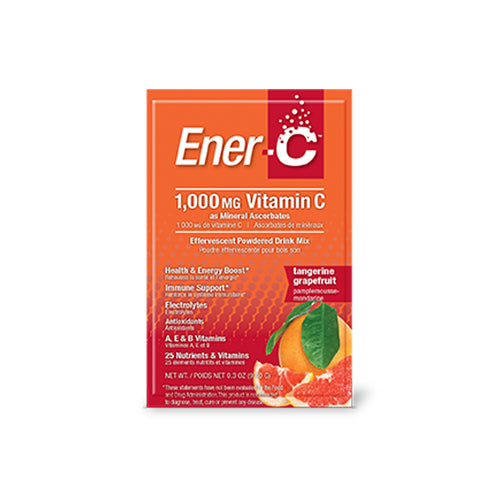 Ener-C, Vitamin C Bubbly Multivitamin Drink Mix Tangerine Grapefruit, 1000 Mg, 30 Packets