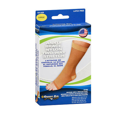Sport Aid, Ankle Brace Nylon Two-Way Stretch Large, 1 Each