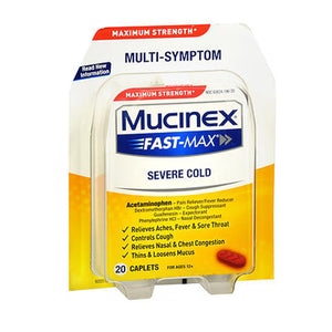 Mucinex, Fast-Max Severe Congestion Cold, 20 Caplets