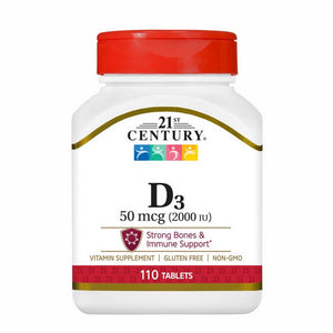21st Century, Vitamin D3, 50 Mcg, 110 Tablets