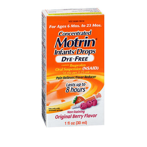 Motrin, Infants' Ibuprofen Concentrated Drops Original Berry, 50 Mg, 1 Oz