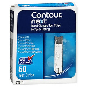 Contour, Next Blood Glucose Test Strips, Box Of 50