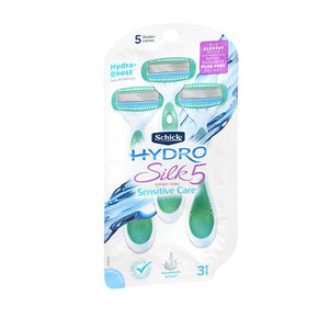 Schick, Hydro Silk5 Razors Sensitive Care, 3 each