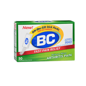 BC, Arthritis Fast Pain Relief Powder Packs, 50 Count