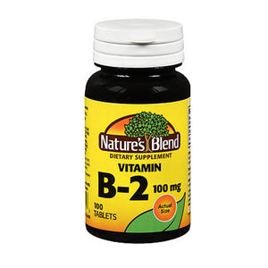 Nature's Blend, Vitamin B2, 100 mg, 100 tabs