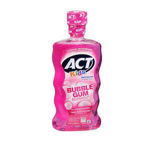 Act, Kids Bubblegum Anticavity Fluoride Mouthwash, 16.9 Oz