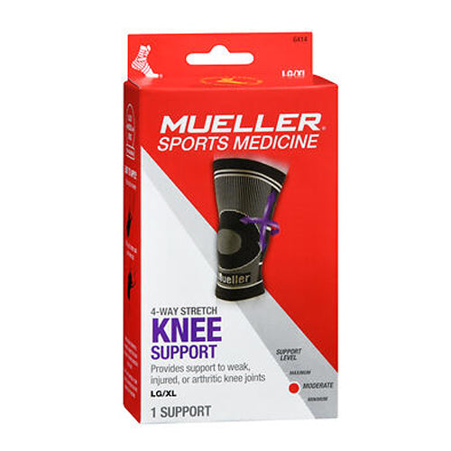 Mueller, Sports Medicine 4-Way Stretch Knee Support Moderate Large And X-Large, 1 Each