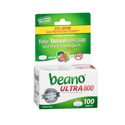 Beano, Food Enzyme Tablets Extra Strength, 100 Tablets