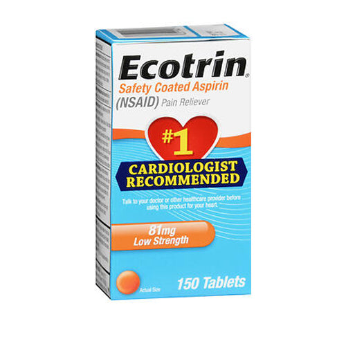 Ecotrin, Safety Coated Aspirin Low Strength Tablets, 81 Mg, 150 Count