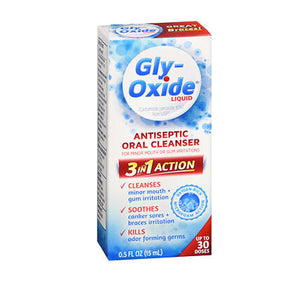 Gly-Oxide, Antiseptic Oral Cleanser Liquid, 0.5 oz