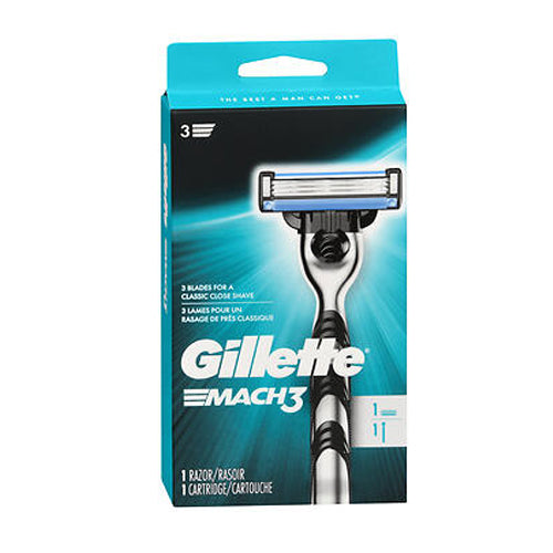 Gillette, Mach3 Razor And Cartridge, 1 Each