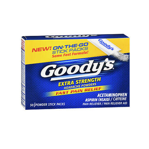 Goody's, Extra Strength Pain Reliever Headache Powder Packs, 50 Each