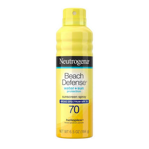 Neutrogena, Beach Defense Water + Sun Protection Sunscreen Spray Spf 70, 6.5 oz