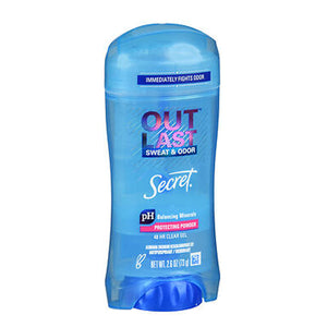 Secret, Outlast Antiperspirant Deodorant Clear Gel Protecting Powder, 2.6 Oz