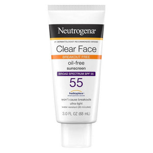 Neutrogena, Clear Face Liquid-Lotion SPF 55, 3 oz