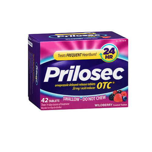 Prilosec Otc, Omeprazole Acid Reducer Wildberry, 20 Mg, 42 Tablets