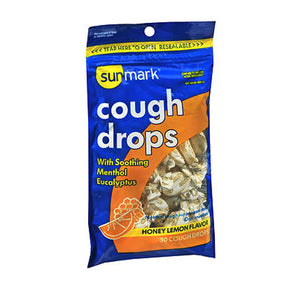Sunmark, Cough Drops Honey Lemon Flavor, 30 Count