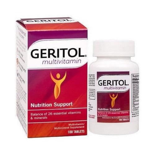 Geritol, Nutrition Support Multivitamin Multimineral Supplement, 100 Tablets