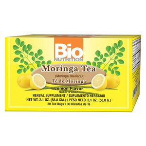 Bio Nutrition, Moringa Tea Lemon, Lemon 30 Bags