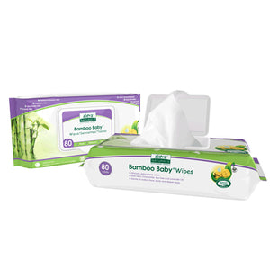 Aleva Naturals, Bamboo Baby Wipes, 80 Ct